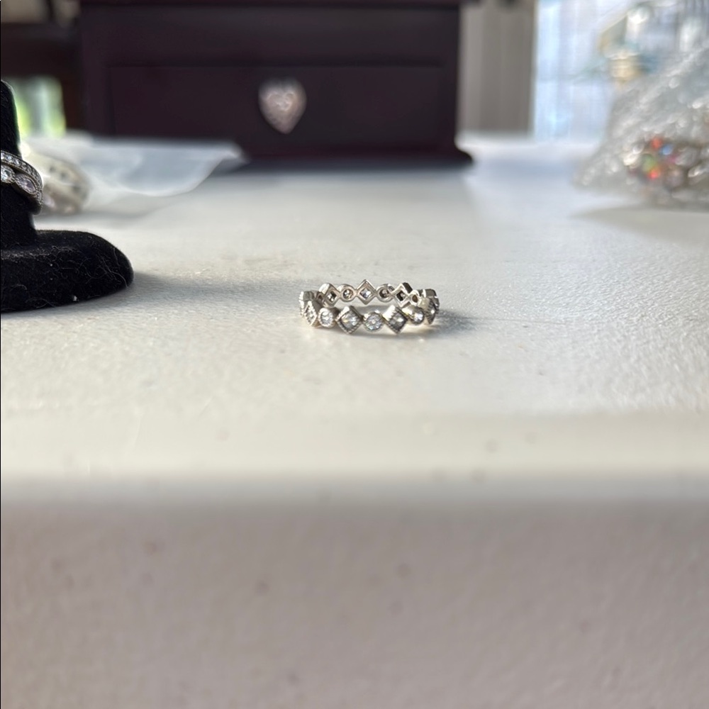 Pandora Elegant Silver Stack Ring Set - image 3